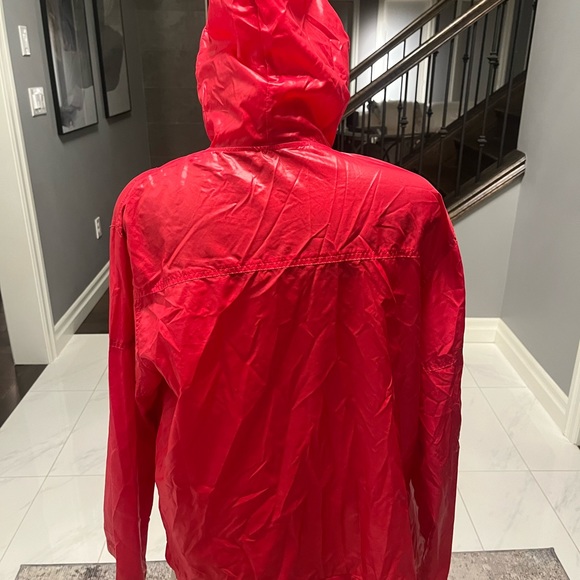 Vintage Lacoste best colour red size medium windbreaker hooded rare find💦💧fall - Picture 6 of 17